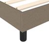 vidaXL Boxspringbett mit Matratze Taupe 90x200 cm Stoff