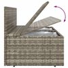 vidaXL 8-tlg. Garten-Lounge-Set mit Kissen Grau Poly Rattan