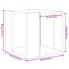 vidaXL Couchtisch Altholz 32 x 32 x 30 cm Holzwerkstoff