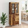 vidaXL Highboard mit Schubladen 2 pcs Altholz Holzwerkstoff