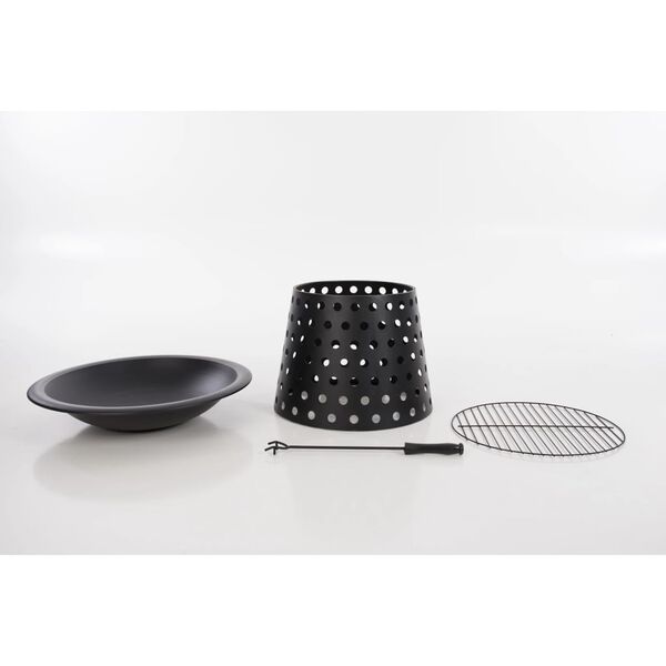 RedFire Feuerschale Fremont Schwarz Stahl