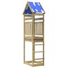 vidaXL Spielturm Braun 52,5 x 85 x 265 cm Massives impr&auml;gniertes Holz