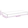vidaXL Schweberegale 4 Stk. Grau 50x23x3,8 cm MDF