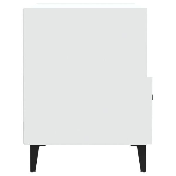 vidaXL Nachttisch Weiß Holzwerkstoff
