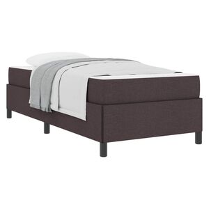 vidaXL Boxspringbett Dunkelbraun 80 x 200 cm Stoff