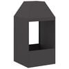 vidaXL Feuerstelle Schwarz 50 x 50 x 100 cm Stahl