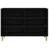 vidaXL Sideboard Schwarz Eichen-Optik 103,5 x 35 x 70 cm Holzwerkstoff