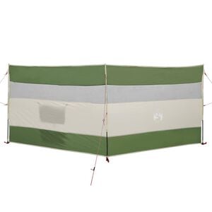 vidaXL Camping-Windschutz Grün 340x130 cm Wasserdicht