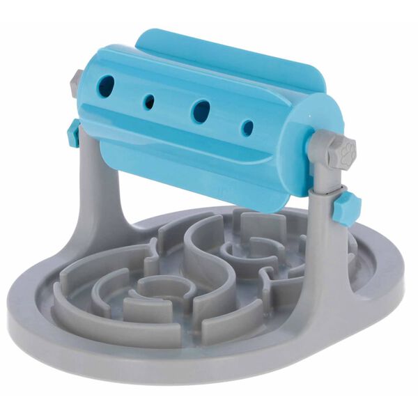 Kerbl Hunde-Snack-Rolle mit Anti-Schling-Schutz Blau und Grau