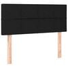 vidaXL Boxspringbett mit Matratze Schwarz 90x190 cm Samt