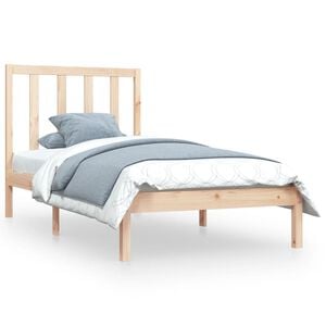 vidaXL Massivholzbett Kiefer 90x190 cm