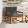 vidaXL Outdoor Mittelsofa Massivholz Akazie Natur