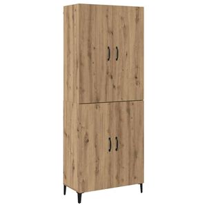 vidaXL Highboard 2 pcs Artisan-Eiche Holzwerkstoff