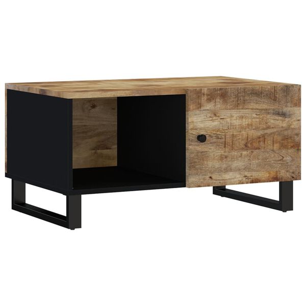 vidaXL Couchtisch 80x50x40 cm Massivholz Mango & Holzwerkstoff
