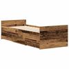 vidaXL Bettgestell ohne Matratze Altholz-Optik 100x200cm Holzwerkstoff
