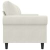 vidaXL 3-Sitzer-Sofa Creme 180 cm Samt