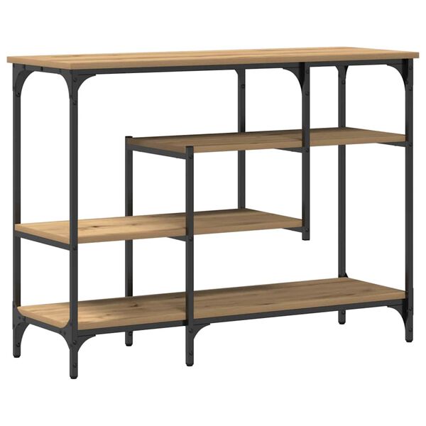 vidaXL Konsolentisch mit Regal Artisan-Eiche 100 x 35 x 75 cm