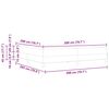 vidaXL Boxspringbett mit Matratze Dunkelblau 200 x 200 cm Stoff