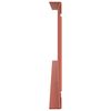 vidaXL Dachschneeschild Rot 600 x 2,5 x 20 cm Stahl