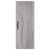 vidaXL Wandschrank Grau Sonoma 34,5x34x90 cm Holzwerkstoff