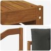 vidaXL Outdoor-Sofagarnitur mit Kissen 8 pcs Natur und Anthrazit