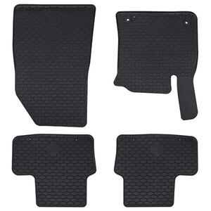 vidaXL Autofu&szlig;matte 4 pcs Schwarz Geeignet f&uuml;r CAPTUR 2020- Gummi