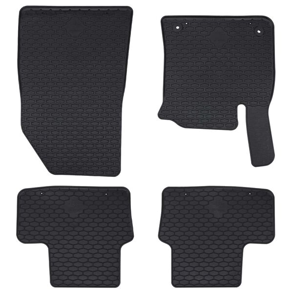 vidaXL Autofu&szlig;matte 4 pcs Schwarz Geeignet f&uuml;r CAPTUR 2020- Gummi