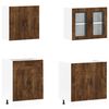 vidaXL 4-tlg. K&uuml;chenschrank-Set Kalmar R&auml;uchereiche Holzwerkstoff