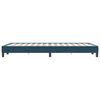 vidaXL Boxspringbett ohne Matratze Dunkelblau 120x220 cm Samt