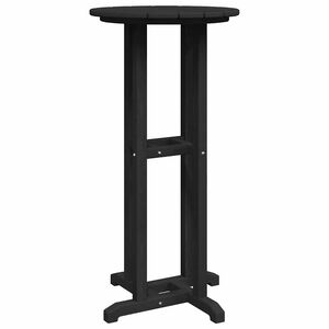 vidaXL Bartisch Schwarz 55 x 55 x 107 cm Polyethylen