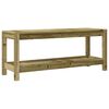 vidaXL Gartenbank 108x35x45 cm Impr&auml;gniertes Kiefernholz