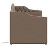 vidaXL Tagesbett USB Taupe Stoff 90x200 cm