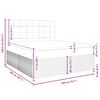 vidaXL Boxspringbett mit Matratze Hellgrau 200x200 cm Samt
