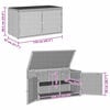 vidaXL Gartenschrank Braun 110x55x60,5 cm Poly Rattan