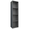 vidaXL B&uuml;cherregal/TV-Schrank Grau 36x30x143 cm Holzwerkstoff
