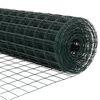 vidaXL Zaun mit Pfosten Gr&uuml;n 1,2 x 25 m Stahl und PVC