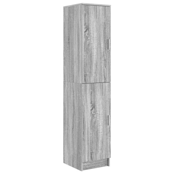 vidaXL Highboard Grau Sonoma 35 x 39 x 168 cm Holzwerkstoff