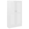 vidaXL B&uuml;cherschrank Hochglanz-Wei&szlig; 82,5x30,5x150 cm Holzwerkstoff