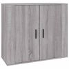 vidaXL Sideboards 3 Stk. Grau Sonoma Holzwerkstoff