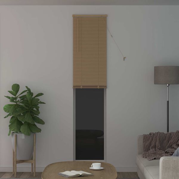 vidaXL Venetianer Jalousie Hellbraun mit Muster 213 x 60 cm PVC