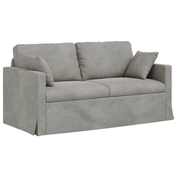 vidaXL Sofa Hellgrau Gesamtabmessungen: 158 x 78 x 80 cm (B x T x H)