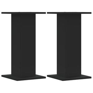 vidaXL Pflanzenst&auml;nder 2 Stk. Schwarz 30x30x60 cm Holzwerkstoff