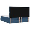 vidaXL Ottoman-Bett mit Matratze & LEDs Blau 180x200 cm Stoff