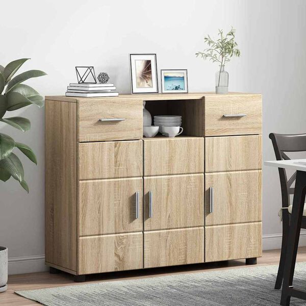 vidaXL Holzschrank Sonoma-Eiche 88,5 x 30,5 x 73 cm Holzwerkstoff