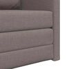 vidaXL Bodensofa mit Schlaffunktion Taupe 112x174x55 cm Stoff