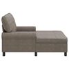 vidaXL Lounge-Liege mit Kissen Grau 91 x 157 x 91 cm Kunstleder