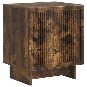vidaXL Nachttisch Ger&auml;ucherte Eiche 43 x 34,5 x 50 cm Holzwerkstoff