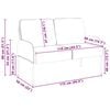 vidaXL Sofas mit Kissen 110cm Weinrot Sperrholz