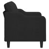 vidaXL 2-Sitzer-Sofa Schwarz 120 cm Stoff