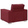 vidaXL Sofa 59cm Weinrot Stoff